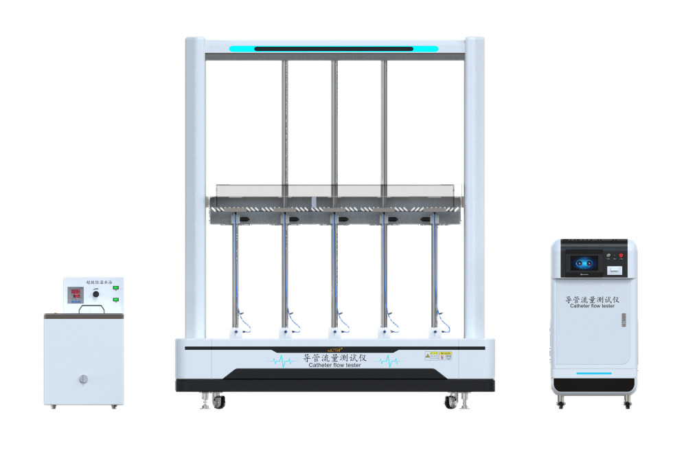 五工位导管流量测试仪(流量计法)
